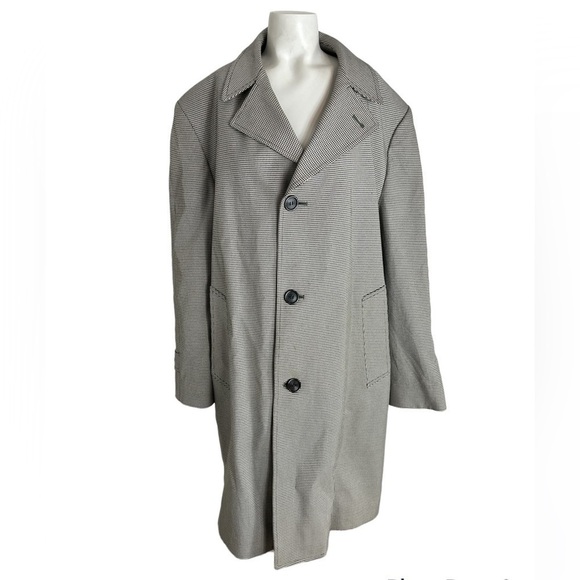 Men's Houndstooth Trenchcoat - Picture 1 of 6